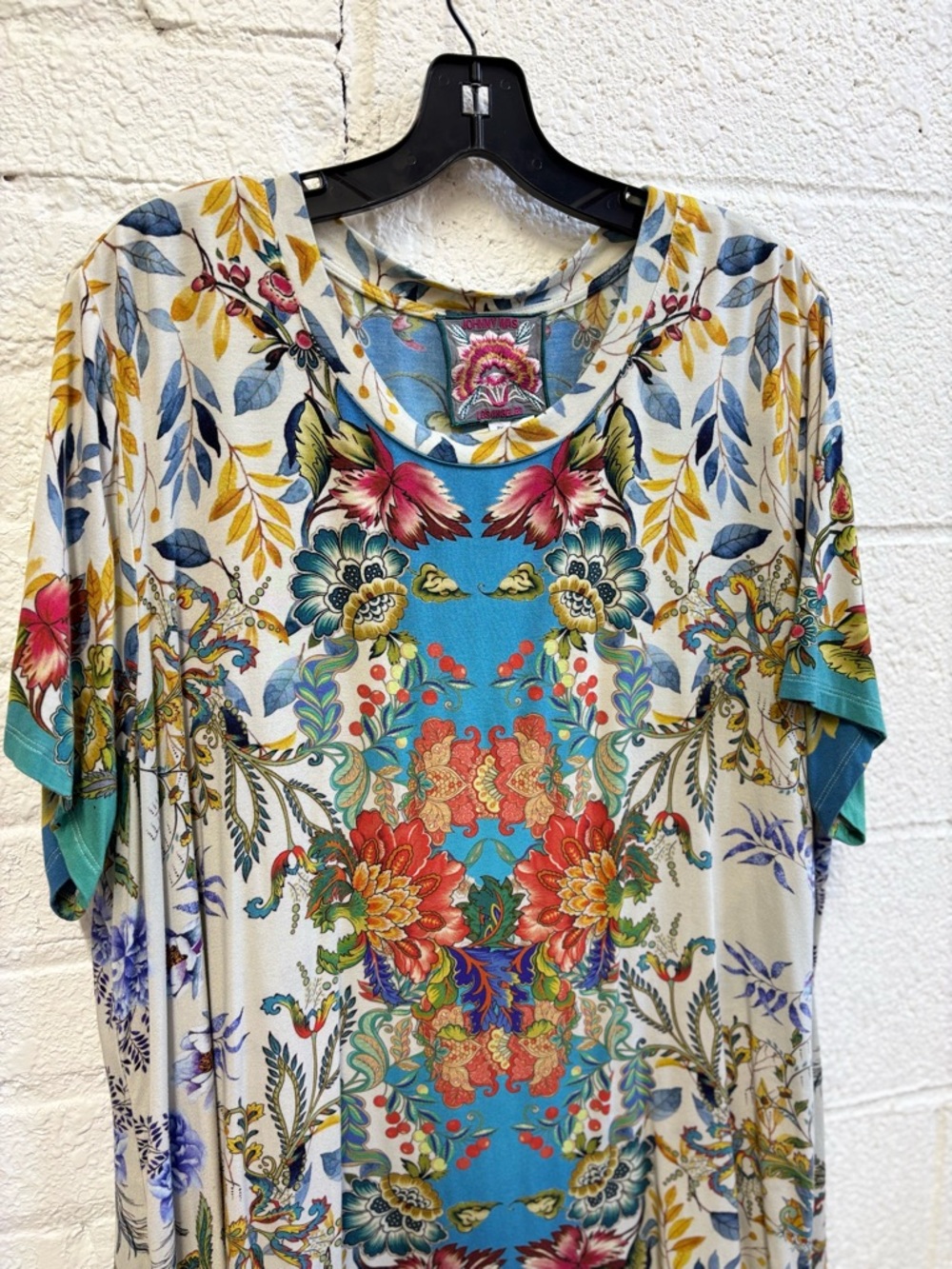 Johnny Was The Janie Favorite Short Sleeve Crew Neck Swing Tee - Picture 5 of 9